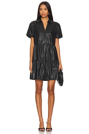 Havana Vegan Leather Mini Dress Brochu Walker