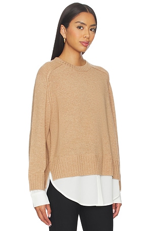 Brochu Walker Parson Crew Looker Pullover in Tan