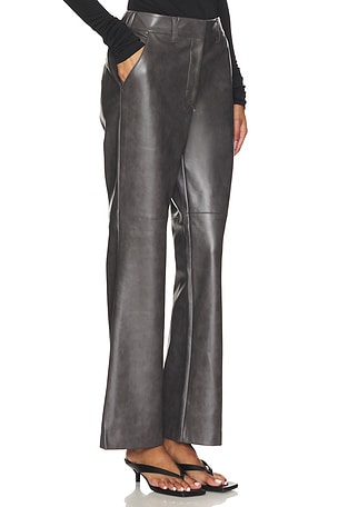 Brochu Walker Namari Vegan Leather Pant in Grey