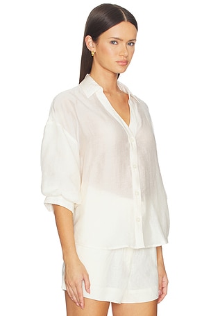 Brochu Walker Kate Voile Shirt in Cream