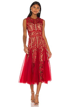 Bronx and Banco Saba Maroon Midi Dress in Maroon | REVOLVE Bronx and Banco Saba Maroon Midi Dress in Maroon | REVOLVE