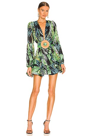 Jungle Ruffle Mini Dress Bronx and Banco