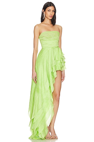 Bronx and Banco Tulum Neon Gown in Green