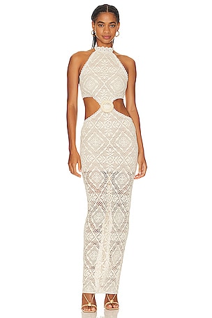 Ameena Cut Out Halter Neck Gown Bronx and Banco