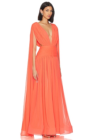 Bronx and Banco Japera Sleeveless Gown in Coral