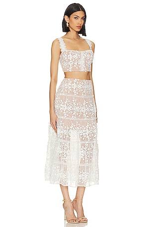 Bronx and Banco Megan Two Piece Set in White