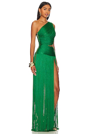 Bronx and Banco Jafari Sierra Sleeveless Gown in Green