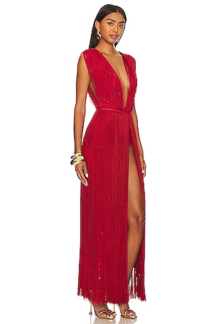 Bronx and Banco Sierra Maxi Dress in Red