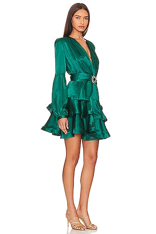 Bronx and Banco x REVOLVE Bedouin Mini Dress in Dark Green