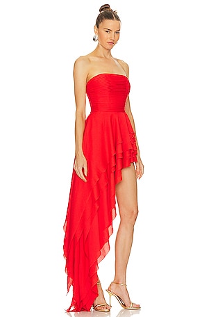 Bronx and Banco Tulum Gown in Red