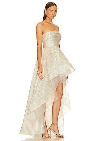 Bronx and Banco Tiara Gown in Cream