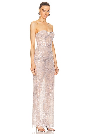 Bronx and Banco Giselle Blanc Gown in White