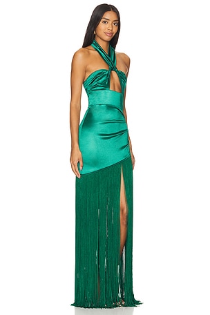 Bronx and Banco x REVOLVE Bali Gown in Dark Green