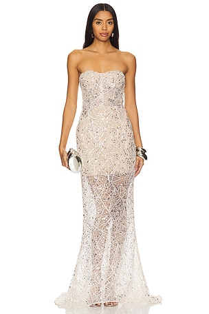 Giselle Embellished Gown Bronx and Banco