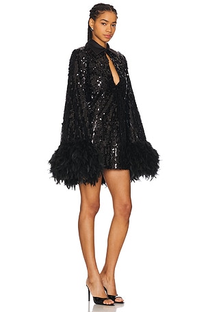 Bronx and Banco Farah Sequin Mini Dress in Black