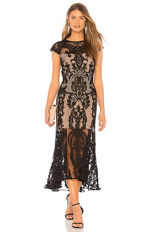 Bronx and Banco Boho Summer Dress in Black | REVOLVE