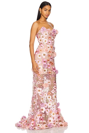 Bronx and Banco Jasmine Gown in Pink