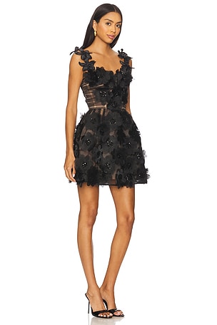 Bronx and Banco Rosalie Noir Mini Dress in Black