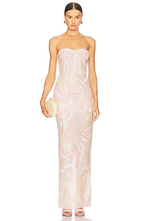 Dahlia Strapless Maxi Dress Bronx and Banco