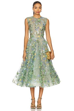 Saba Floral Midi Dress Bronx and Banco