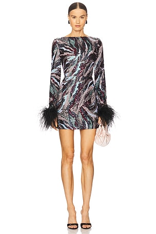 Tokyo Feather Mini Dress Bronx and Banco