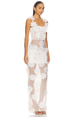 Bronx and Banco Rosalie Maxi Dress in White