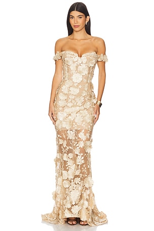 Jasmine Off The Shoulder Gown Bronx and Banco