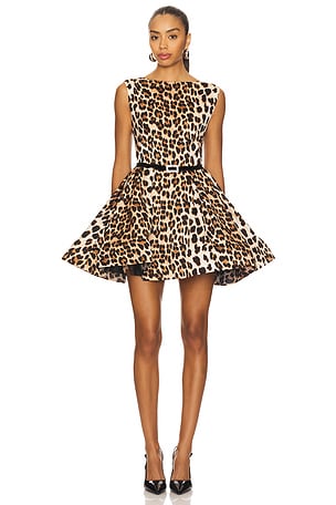 Luciana Leopard Mini Dress Bronx and Banco