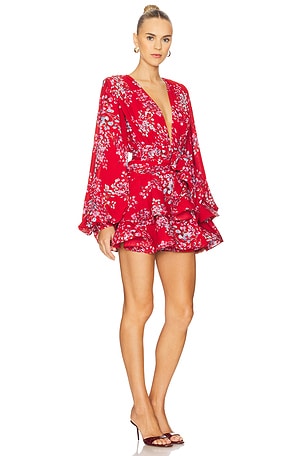 Bronx and Banco Bedouin Mini Dress in Red