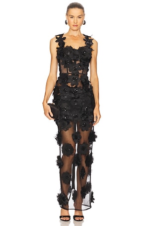 Rosalie Noir Maxi Dress Bronx and Banco