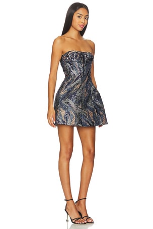 Bronx and Banco Maraya Strapless Dress in Blue