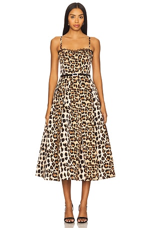 Inara Leopard Midi Dress Bronx and Banco