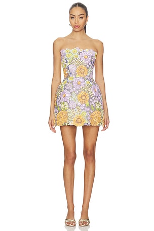 Amalfi Pailette Liv Strapless Mini Dress Bronx and Banco