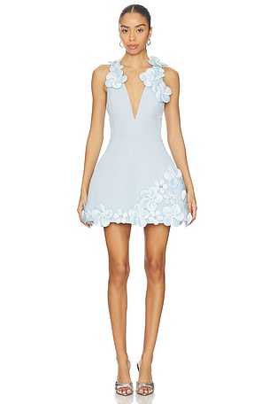 Estelle Floral V-neck Mini Dress Bronx and Banco