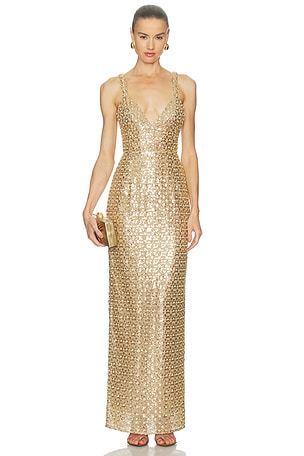 Allegra Sequin Maxi Dress Bronx and Banco