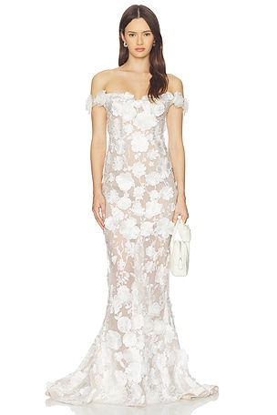 Jasmine Floral Off The Shoulder Gown Bronx and Banco