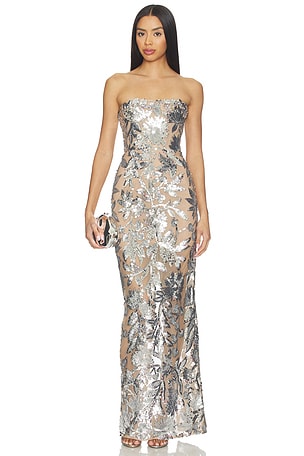 Dahlia Strapless Maxi Dress Bronx and Banco