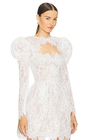 Bronx and Banco Colette Blanc Lace Bolero in White