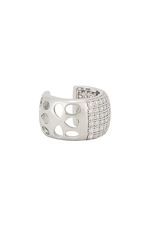 Crystal Dome Ear Cuff Small Bronx and Banco