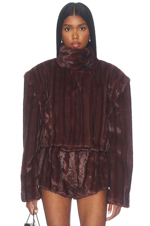 Faux Mink Long Sleeve Jacket Bronx Banco