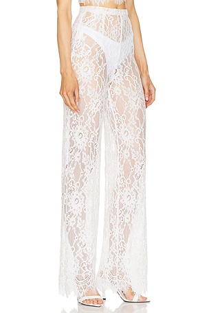 Bronx and Banco Capri Blanc Lace Pant in White