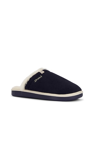 Brunch Essential Suede Shearling in Blue