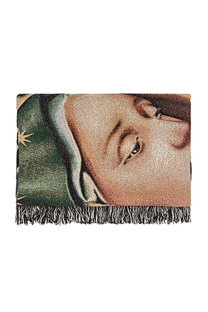 Born x Raised Guadalupe Blanket in Black