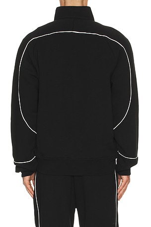 Born x Raised Bxr Piped Quarter Zip Sweater in Black