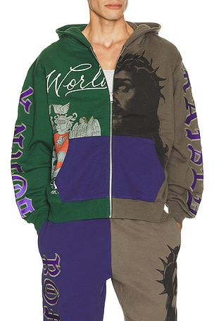 Mashup Zip-Up Hoodie Born x Raised