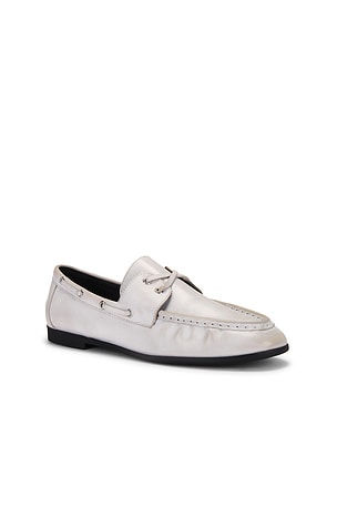 BLACK SUEDE STUDIO Davy Loafer in White