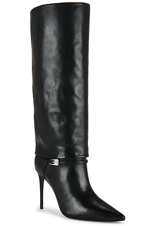 BLACK SUEDE STUDIO Simone 100 Boot in Black. Size 41. Also