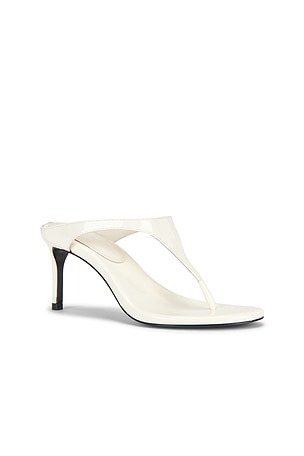 BLACK SUEDE STUDIO Laurel 65 Sandal in White. Size 39. Also