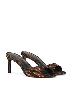 Negro suede studio pantunfla fRojodie 65 en color marrón