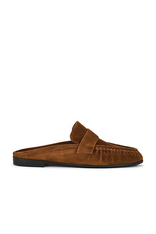 Gabby Mule Loafer BLACK SUEDE STUDIO